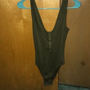 Army Green bodysuit from Free People (NWOT)